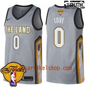 NBA Cleveland Cavaliers Trikot Kevin Love 0 2018 NBA Finals Patch Nike Grün Swingman - Kinder